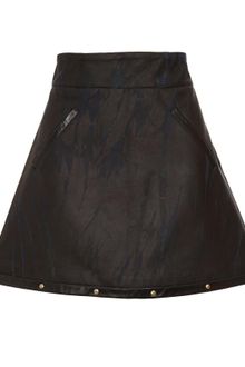 Felder Felder A-line Leather Mini-skirt - Lyst