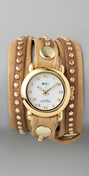 La Mer Collections Bali Stud Wrap Watch - Lyst