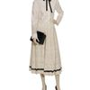 Meadham Kirchhoff Roseta Cropped Silk Shirt with Lace Inserts in White (ivory) - Lyst