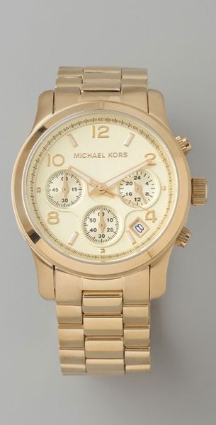 Michael Kors Jet Set Sport Watch in Gold - Lyst