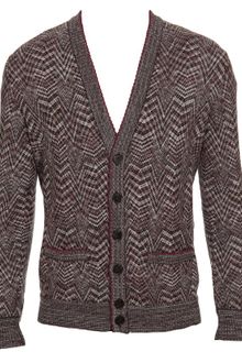 Missoni Wool and Mohair-blend Herringbone Cardigan - Lyst