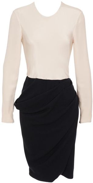 Roksanda Ilincic Gathered Silk-wool Blend Dress - Lyst