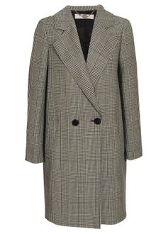 Stella McCartney Wool-blend Prince Of Wales Checked Overcoat - Lyst