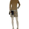 Suno Printed Wool and Cottonblend Knit Dress in White (brown white)