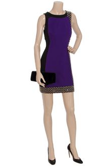 Versace Dress with Beaded Trim - Lyst