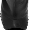 Versace Nappa Leather Peeptoe Boots in Black - Lyst