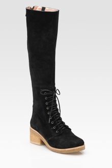 Belle By Sigerson Morrison Suede Knee-high Boots - Lyst