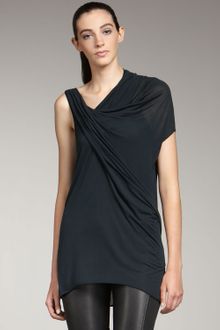 Helmut Lang Asymmetric Jersey Top - Lyst