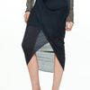 Helmut Lang Front Wrap Skirt in Blue Lapis in Blue - Lyst