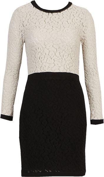Sea Ny Contrast Lace Sheath Dress in Blue (sea) - Lyst
