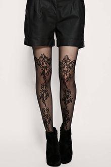 ASOS Collection Asos Lace Over The Knee & Sheer Tights - Lyst