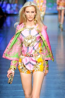 D&G Spring 2012 Pink Embroidered Jacket with Printed Lining - Lyst