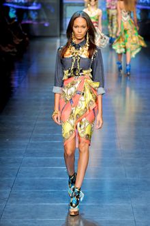 D&G Spring 2012 Scarf Wrapped Wedges  - Lyst