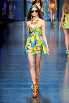 D&G Spring 2012 Scarf-Wrapped Platform Wedges - Lyst