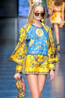 D&G Spring 2012 Blue Printed Blouse - Lyst