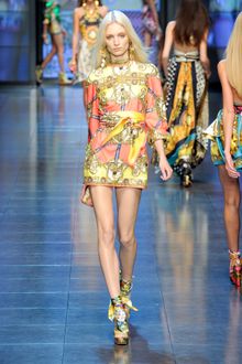 D&G Spring 2012 Scarf Wrapped Wedges - Lyst