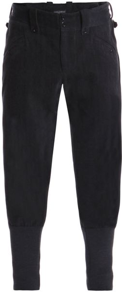 Dolce & Gabbana Herringbone Wool Jodhpur Trousers - Lyst