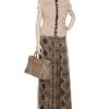 Etro Aztec Printed Silk Maxiskirt in Brown (brown multi) - Lyst