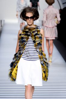 Fendi Spring 2012 White Knee Lenght Skirt - Lyst