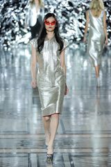 Giles Spring 2012 Metallic Cap Sleeve Jacket 