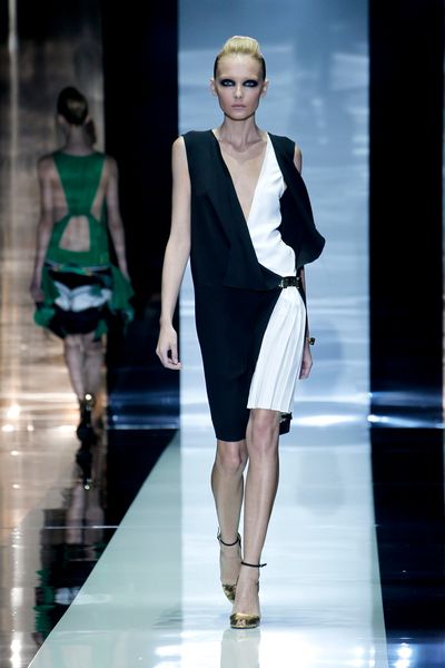 Gucci Spring 2012 Gold High Heeled Shoes in Gold (black, white) - Lyst
