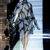 Gucci Spring 2012 Black and White Stripe Pattern Cocktail Dress With Long Sleeves And Turtleneck in Black (black, white) - Lyst