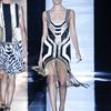 Gucci Spring 2012 Metallic Multicolor Sleeveless Cocktail Dress With Art Deco Print And Fringed Bottom in Multicolor (black, gold, white) - Lyst