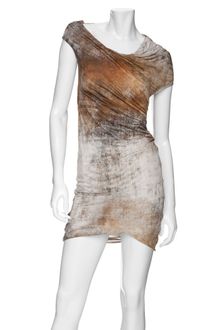 Helmut Lang Transfer Print Twist Dress - Lyst