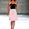 Prada Spring 2012 Gathered Waist Knife Pleated Cocktail Dress in Pink - Lyst