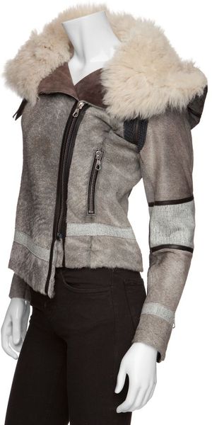 Rag & Bone Preorder Shoreditch Shearling Jacket in Gray (grey) | Lyst