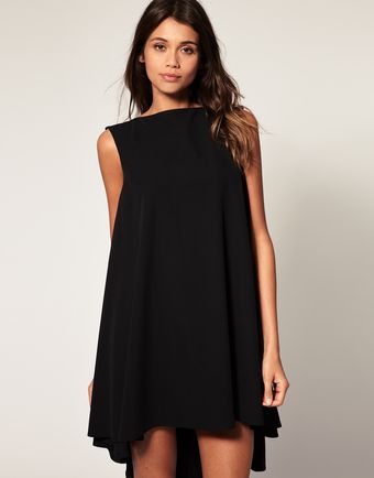 ASOS Collection Asos Swing Dress with Dipped Hem - Lyst