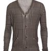 Christopher Kane Houndstooth Pattern Silkcashmere Knit Cardigan in Gray for Men (dark) - Lyst