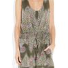 Matthew Williamson Printed Cotton Playsuit in Multicolor (olive) - Lyst