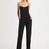 T By Alexander Wang Silk Romper in Black - Lyst