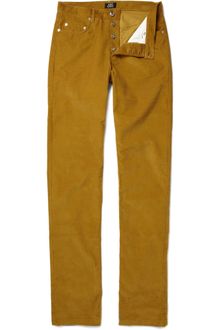A.P.C. Straight Leg Corduroy Trousers - Lyst