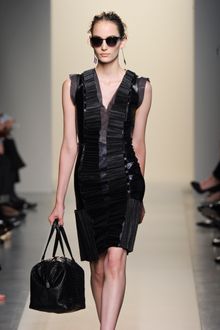 Bottega Veneta Spring 2012 Black Bag with Intrecciato Leather - Lyst