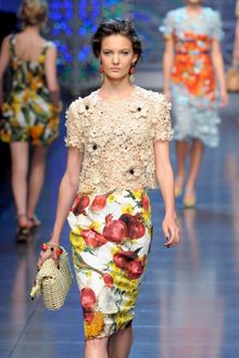 Dolce & Gabbana Spring 2012 Beige Pointed Toe Mary Janes - Lyst