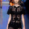 Dolce & Gabbana Spring 2012 Black Lace Mid Length Dress in Black - Lyst