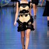 Dolce & Gabbana Spring 2012 Lace Embellished Cocktail Dress in Black - Lyst