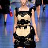 Dolce & Gabbana Spring 2012 Lace Embellished Cocktail Dress in Black - Lyst