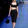 Dolce & Gabbana Spring 2012 Corset Laced Open Toe Heels  in Black - Lyst