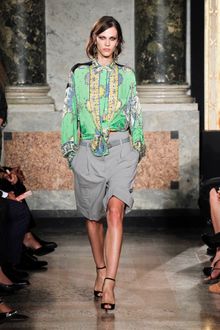 Emilio Pucci Spring 2012 Black Open-Toe Sandal - Lyst
