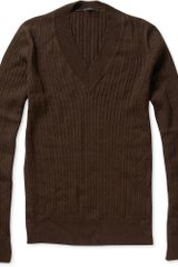 Gucci Ribbed Cable Knit Sweater