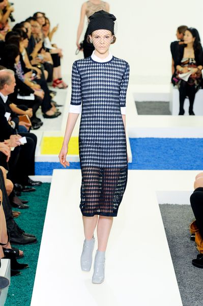 Jil Sander Spring 2012 Blue High Heel Ankle Boots in Blue - Lyst