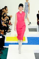 Jil Sander Spring 2012 Luminous Pink Tiered Dress 