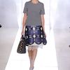Marni Spring 2012 Multicolor Geometric Print ALine Knee Lenght Skirt With White Organza Underpinning in Multicolor - Lyst