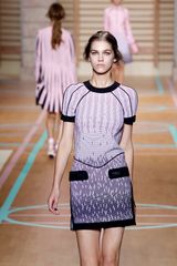 Versus  Spring 2012 Pastel Purple Knit Mini Dress 