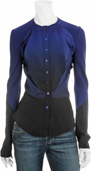 Zac Posen Silk Blouse - Lyst