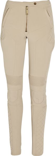 Burberry Prorsum Stretchcrepe Motocross Pants in Beige (taupe) - Lyst