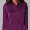 Equipment Signature Sand Washed Satin Blouse in Purple - Lyst